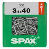 UNIVERZALNI VIJAK SPAX TX 3.5X40 WIROX A2F V ZAVITKU 500 KOS