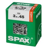 UNIVERZALNI VIJAK SPAX TX 3.5X45 WIROX A2F V ZAVITKU 100KOS
