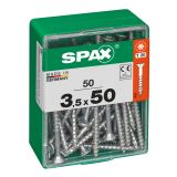 UNIVERZALNI VIJAK SPAX TX 3.5X50 WIROX A2F V ZAVITKU 50KOS