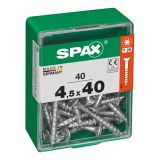UNIVERZALNI VIJAK SPAX TX 4.5X40 WIROX A2F V ZAVITKU 40KOS
