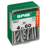 UNIVERZALNI VIJAK SPAX TX 4.5X60 WIROX A2F V ZAVITKU 20 KOS