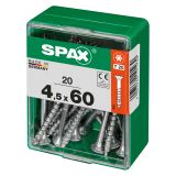 UNIVERZALNI VIJAK SPAX TX 4.5X60 WIROX A2F V ZAVITKU 20 KOS