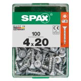 UNIVERZALNI VIJAK SPAX TX 4X20 WIROX A2F V ZAVITKU 100KOS