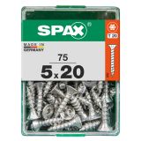 UNIVERZALNI VIJAK SPAX TX 5X20 WIROX A2F V ZAVITKU 75 KOS