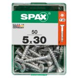 UNIVERZALNI VIJAK SPAX TX 5X30 WIROX A2F V ZAVITKU 50 KOS