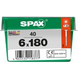 UNIVERZALNI VIJAK SPAX TX 6X180 WIROX A2F V ZAVITKU 40 KOS