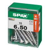 UNIVERZALNI VIJAK SPAX TX 6X50 WIROX A2F V ZAVITKU 15 KOS