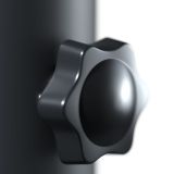 UMB. PODNOŽJE ROLIX Z/KOLESI BETON PP 25KG KV.48X48 TEMNO SIVA