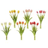 UMETNO CVETJE EVERGREENS TULIPAN V ŠOPKU MIX 39 CM