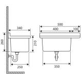 UMIVALNIK EUROCIERE ZUNANJI 50 SIVA