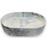 UMIVALNIK FEROTEHNA NANCY OVALNI NADPULTNI 51X34 IZGLED SIVI MARMOR