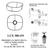 UMIVALNIK KOLPA SAN LUX 380 KERROCK ON GLOSS
