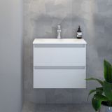 UMIVALNIŠKA ENOTA AQUAESTIL STELLA 50 Z UMIVALNIKOM BELA AKRIL 50X40X52 CM