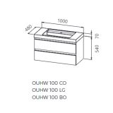 UMIVALNIŠKA ENOTA KOLPA SAN HARMONY OUHW 100 LG SVETLO SIVA