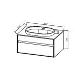 UMIVALNIŠKA ENOTA KOLPA SAN OD 80 BL/WH DONNA BREZ UMIVALNIKA S PREDALOM