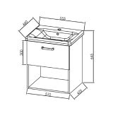 UMIVALNIŠKA ENOTA KOLPA SAN OUE 55 II GRAY/ANT