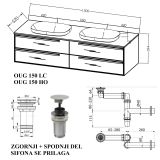 UMIVALNIŠKA ENOTA KOLPA SAN OUG 150 HO GRACE Z UMIVALNIKOM