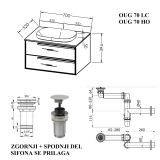UMIVALNIŠKA ENOTA KOLPA SAN OUG 70 HO GRACE Z UMIVALNIKOM