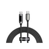 USB KABEL BASEUS KABEL USB-C/USB-C 100W BASEUS DISPLAY 2M ČRN