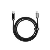 USB KABEL BASEUS KABEL USB-C/USB-C 100W BASEUS DISPLAY 2M ČRN