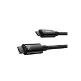 USB KABEL BASEUS KABEL USB-C/USB-C 240W BASEUS TUNGSTEN 2M ČRN