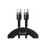 USB KABEL BASEUS KABEL USB-C/USB-C 2M 100W BASEUS CAFULE ČRNA+SIVA