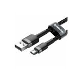 USB KABEL BASEUS KABEL USB-MICRO 1M, 2.4A BASEUS CAFULE ČRNA+SIVA