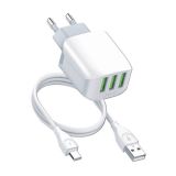 USB KABEL MOYE VOLTAIC 3 PORTS 5V/3.4A 17W / USB C - BEL