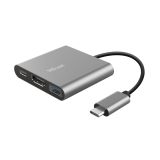 USB RAZDELILEC TRUST MULTIPORT DALYX 3/1 USB-C ADAPTER ALUMINIJ