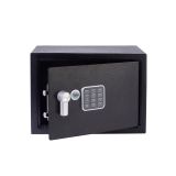 YALE TREZOR VALUE MEDIUM; VXŠXD 250X350X250 MM, 8,3 KG, 16,3 L,  Z ELEKTRONSKA KLJUČAVNICA IN DVEMA KLJUČEMA, ČRNI.