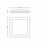 VARČNA PLAFONJERA PHILIPS CANDACE 1X40W NIKELJ