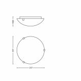 VARČNA PLAFONJERA PHILIPS CEVEL 1X15W E27 30136/48/16 ALUMINIJ