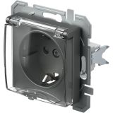 PODOMETNA VTIČNICA LOGIQ VARNOSTNA+POKROV 16A ANTRACIT /PROZ.POKROV, XO