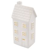 VASICA EMOS LED KERAMIČNA HIŠICA 16CM TOPLO BELA, ČASOVNIK