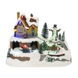 VASICA LUMINEO HIŠA NA GRIČU 16X23.5X17 CM