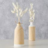 VAZA BOLTZE LESENA S CVETJEM, SORT