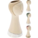 VAZA EH IZ PORCELANA, ŽENSKI OBRAZ, SORTIRANE BARVE