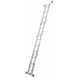 ALU ŠTIRIDELNA LESTEV KRAUSE VEČNAMENSKA 4X3 STOPNIC 0.98M/3.50M/1.70M