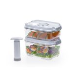 POSODA ZA SHRANJEVANJE STATUS 3-DELNI SET PRAVOKOTNIH VAKUMSKIH POSOD BELA