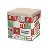 VEČNAMENSKA DOZA TOGNANA 10X10 CM KVADRATNA DOMUS PATCHWORK