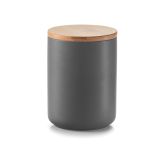 VEČNAMENSKA DOZA ZELLER PRESENT 650 ML KERAMIKA Z BAMBUS PORKOVOM ANTRACIT