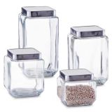 POSODA ZA SHRANJEVANJE ZELLER PRESENT 700 ML KVADRATNA STEKLENA