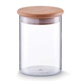 VEČNAMENSKA DOZA ZELLER PRESENT 750 ML STEKLENA Z BAMBOO POKROVOM