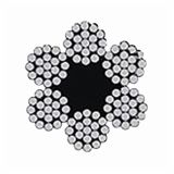 VEČNAMENSKA VRV 12 MM 7X19 AISI 316 INOX 6 X 19 STANDARD DIN 3060