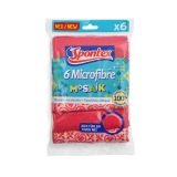 VEČNAMENSKE POTISKANE MIKRO KRPE PINK 6 KOS