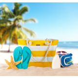 VELIKA PLAŽNA TORBA NAUTICA RUMENA