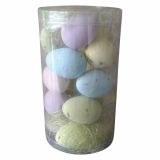 VELIKONOČNI PROGRAM GLOSSTYLE JAJČKA V TUBI 8X15 CM 4X3CM 18 KOS PASTEL BARVE
