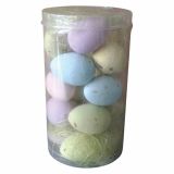 VELIKONOČNI PROGRAM GLOSSTYLE JAJČKA V TUBI 8X15 CM 4X3CM 18 KOS PASTEL BARVE