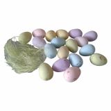 VELIKONOČNI PROGRAM GLOSSTYLE JAJČKA V TUBI 8X15 CM 4X3CM 18 KOS PASTEL BARVE