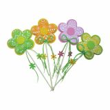 VELIKONOČNI PROGRAM GLOSSTYLE ROŽA FILC 8X8 CM NA PIKU RAZLIČNE BARVE